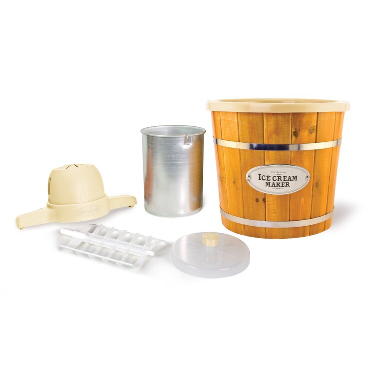 Wooden bucket best sale ice cream maker